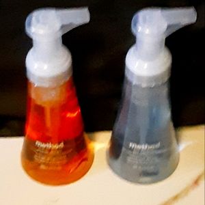 Method Soap (10 fl oz) in two scents;, orange ginger and sea minerals.